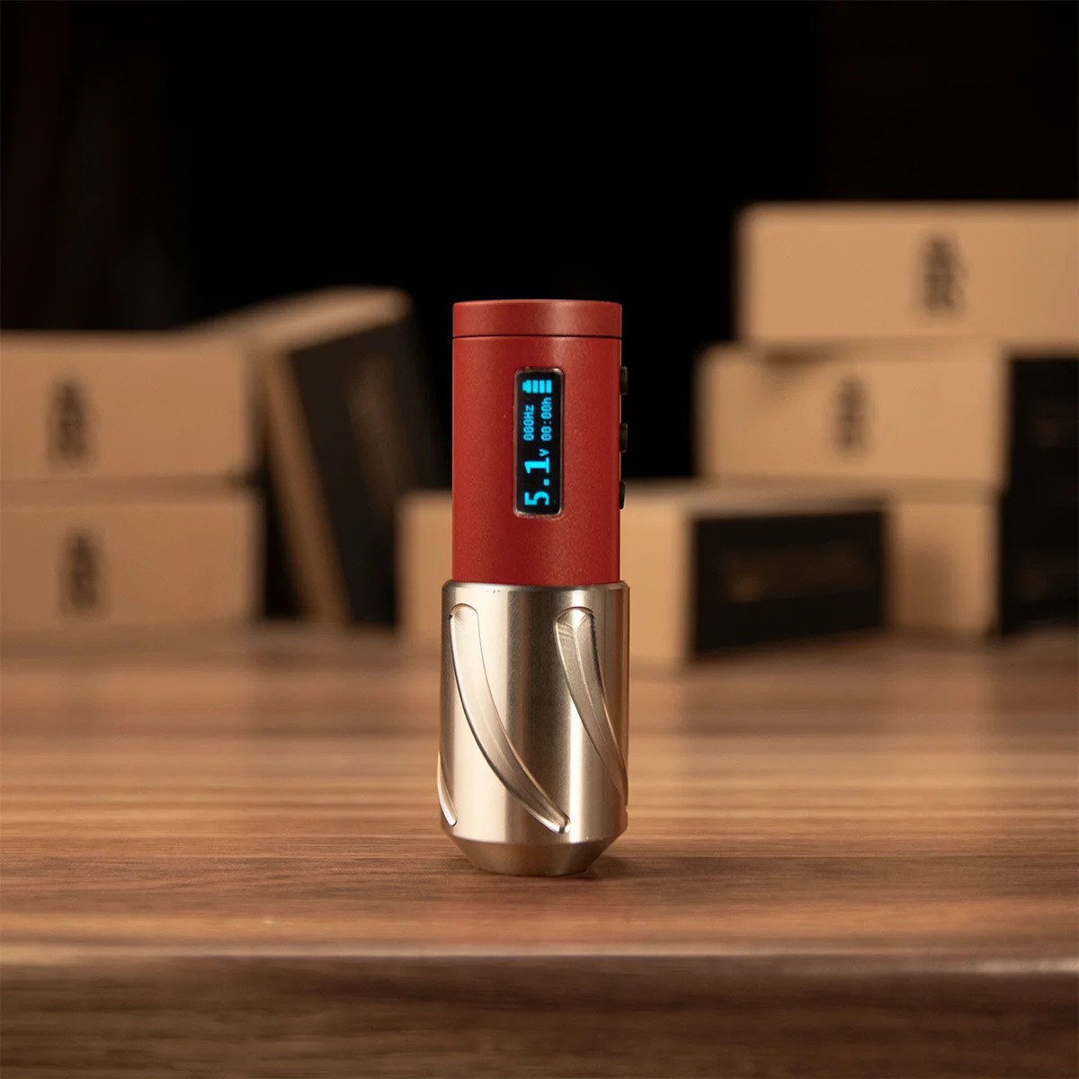 Wireless tattoo machine REVO SHOT Red 3 Wireless tattoo machine REVO SHOT Red – Image 3